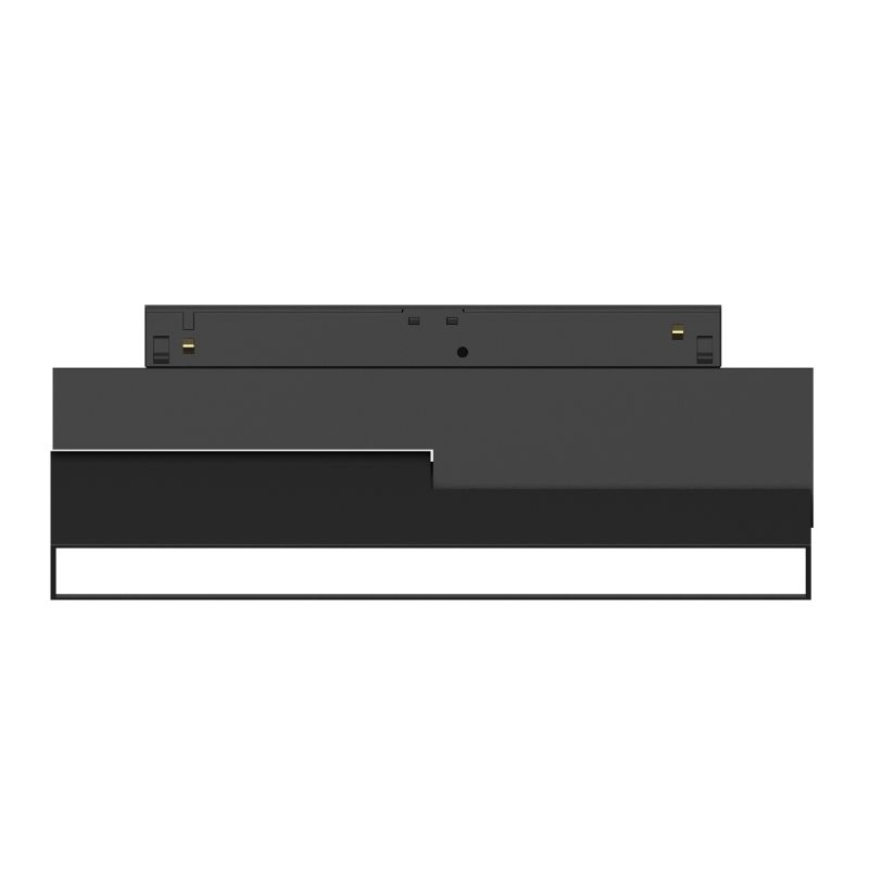 Трековый светодиодный линейный светильник 14W, CRI90, 3000К, угол 100°, IP20, NO DIM, 48B, чёрный