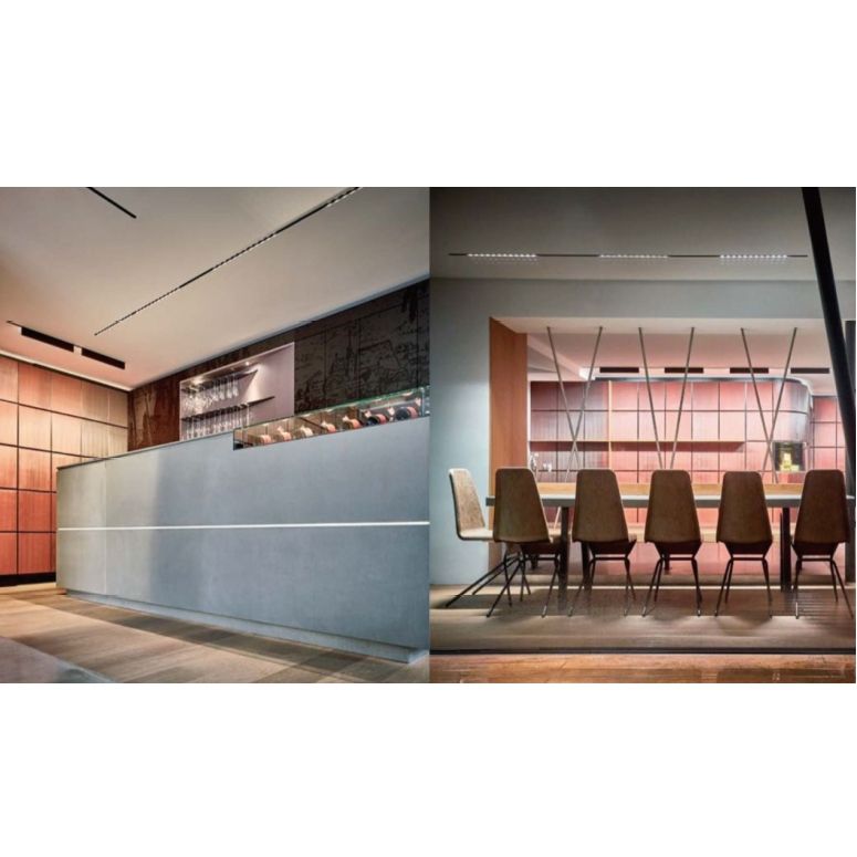 Трековый светодиодный линейный светильник 14W, CRI90, 4000К, угол 100°, IP20, NO DIM, 48B, белый - изображение 6