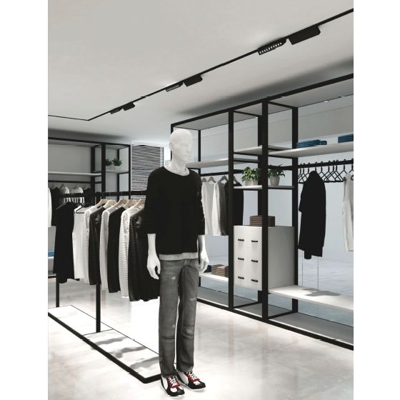 Трековый светодиодный линейный светильник 14W, CRI90, 4000К, угол 45°, IP20, NO DIM, 48B, белый - изображение 2