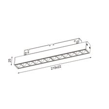 Трековый светодиодный линейный светильник 14W, CRI90, 4000К, угол 45°, IP20, NO DIM, 48B, черный - изображение 4