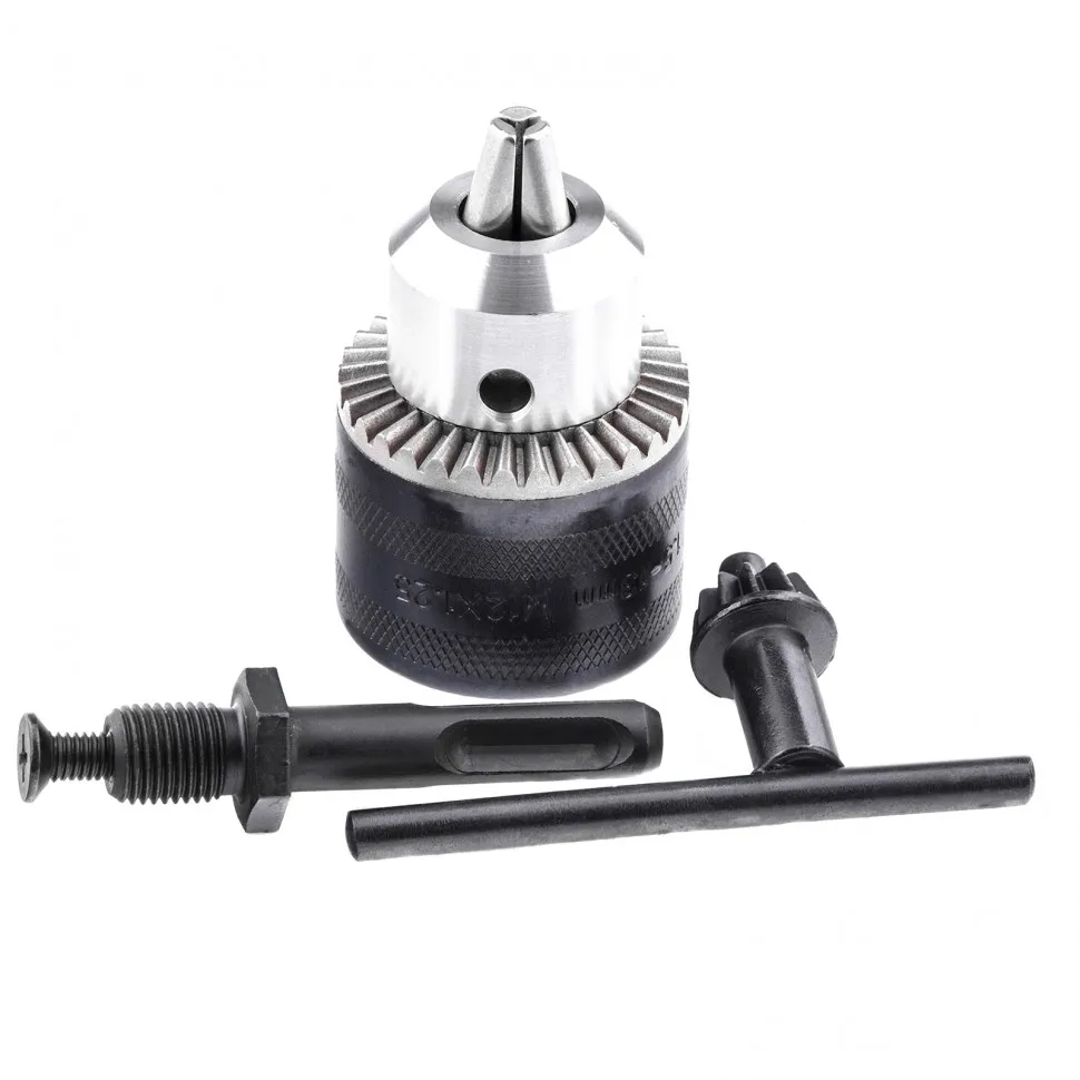 Патрон для дрели ключевой, 1.5-13 мм, М12х1.25, адаптер SDS Plus Сибртех - изображение 5