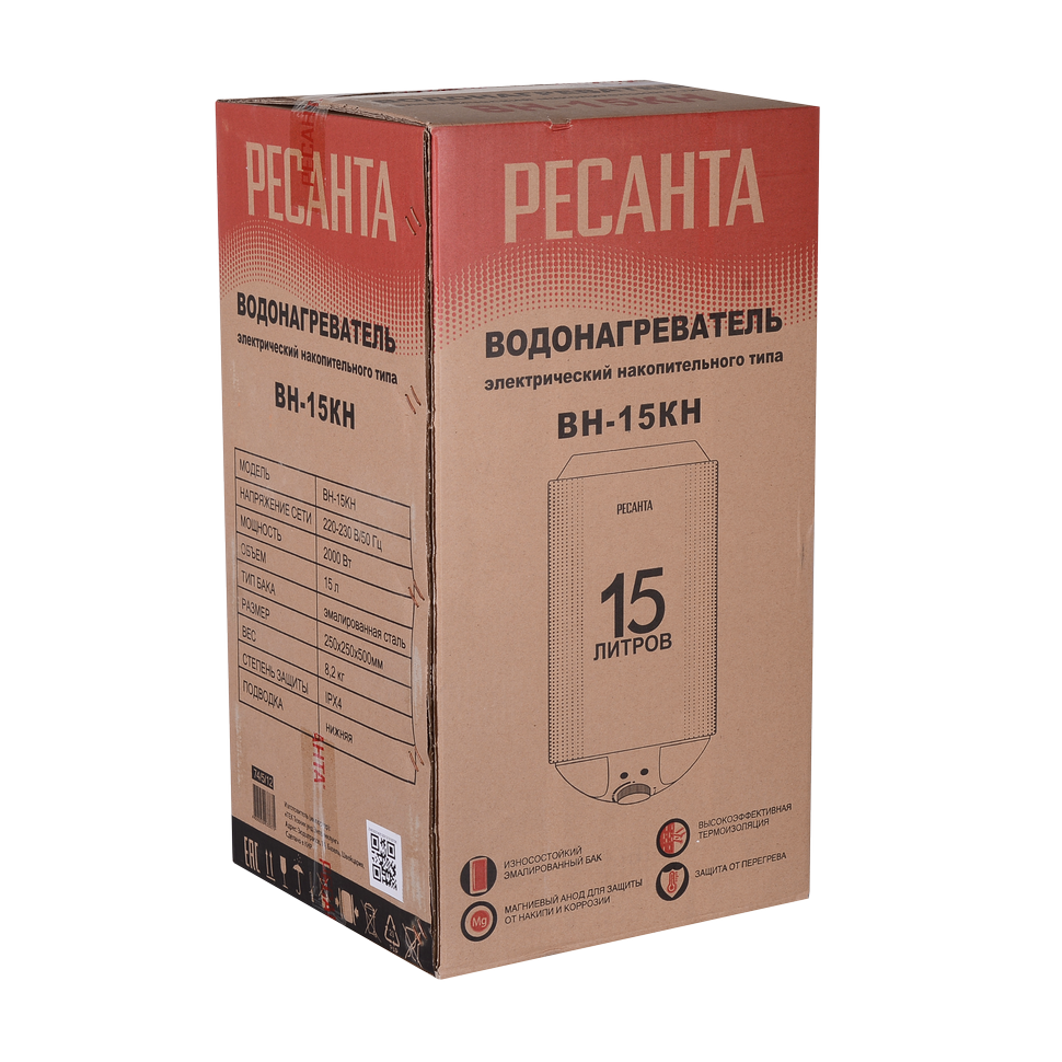 Водонагреватель накопительный Ресанта круглый ВН-15КН - изображение 9
