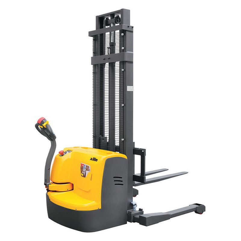 Штабелер самоходный 1,5 т 4,5 м XILIN CTDR15-III Li-ion раздвижные вилы и опоры (сопровождаемый) - изображение 1