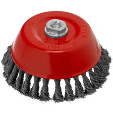 Щетка для УШМ, 150 мм, М14, чашка, крученая проволока 0.35 мм Matrix - изображение 2