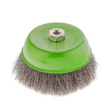 Щетка для УШМ, 150 мм, М14, чашка, витая проволока 0.3 мм Сибртех - изображение 5