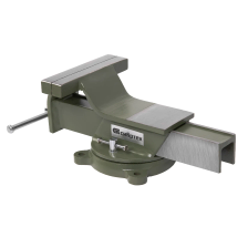 Тиски слесарные, 150 мм, стальные, поворотные Сибртех - изображение 7