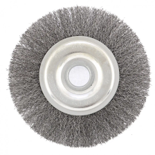 Щетка для УШМ, 150 мм, посадка 22.2 мм, плоская, витая проволока Сибртех - изображение 4