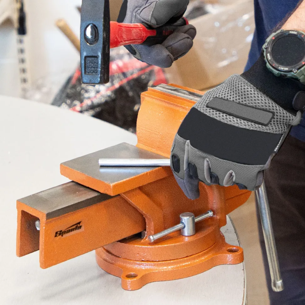 Тиски слесарные, 150 мм, поворотные, с наковальней Sparta - изображение 7