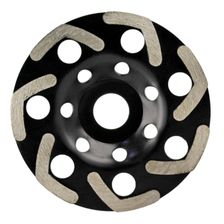 стд-155 Алмазная чашка STRONG 125 С-сегмент (бумеранг 7 сегментов) (серая) - изображение 2