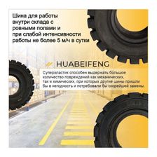 Шина суперэластик 15X4 1/2-8 HUABEIFENG TL104 FAST FIT - изображение 8