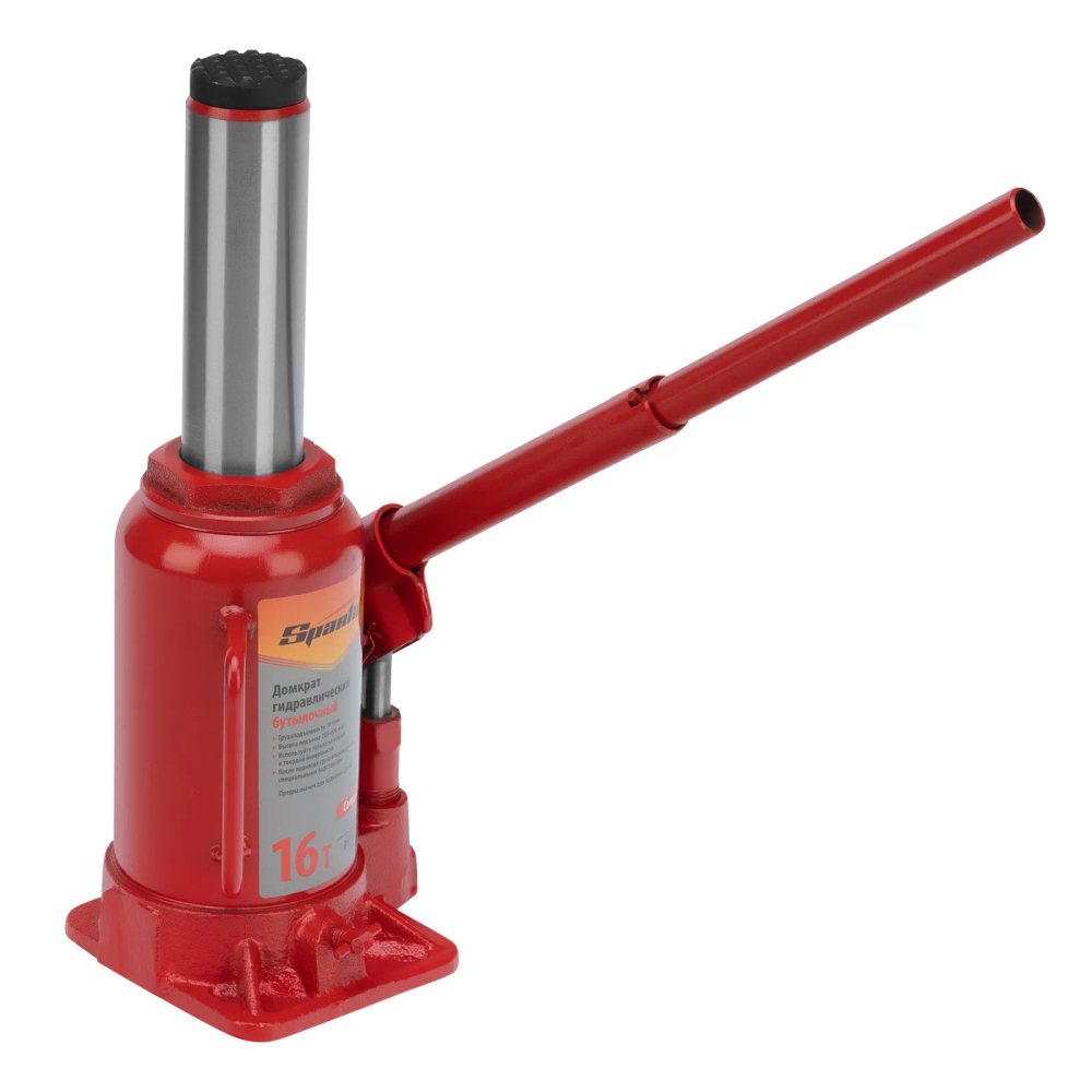 Домкрат гидравлический бутылочный 16 т, h подъема 205-400 мм Sparta Compact - изображение 6