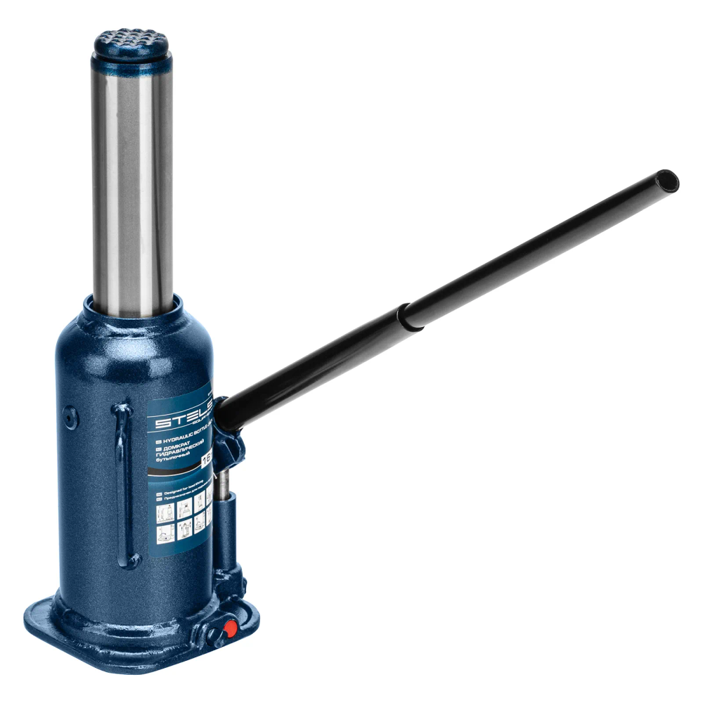 Домкрат гидравлический бутылочный, 16 т, h подъема 227-457 мм Stels - изображение 6