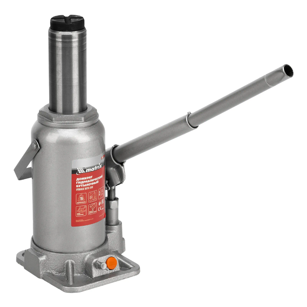 Домкрат гидравлический бутылочный, 16 т, h подъема 230-460 мм Matrix - изображение 2