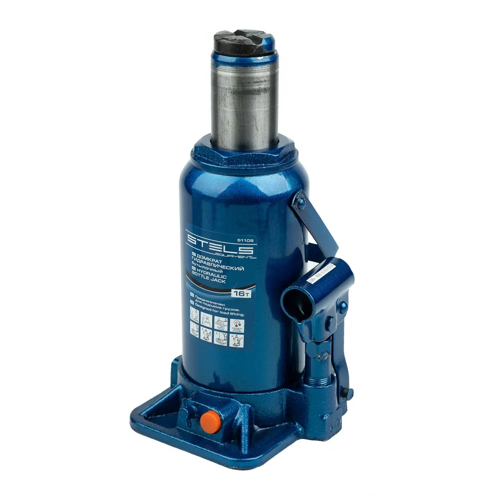 Домкрат гидравлический бутылочный, 16 т, H подъема 230-460 мм Stels - изображение 3