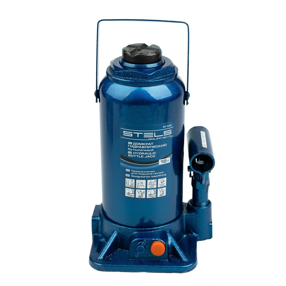 Домкрат гидравлический бутылочный, 16 т, H подъема 230-460 мм Stels - изображение 5