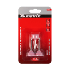 Шарошка абразивная, диск, 16 x 6 x 3 мм, F80, 3 шт Matrix - изображение 9