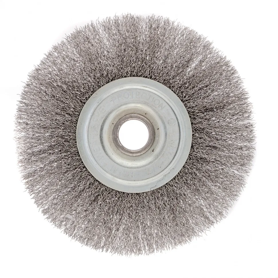 Щетка для УШМ, 175 мм, посадка 22.2 мм, плоская, витая проволока 0.3 мм Сибртех - изображение 2