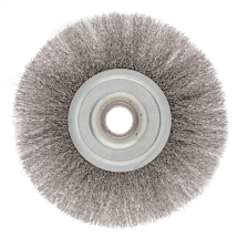 Щетка для УШМ, 175 мм, посадка 22.2 мм, плоская, витая проволока 0.3 мм Сибртех - изображение 6