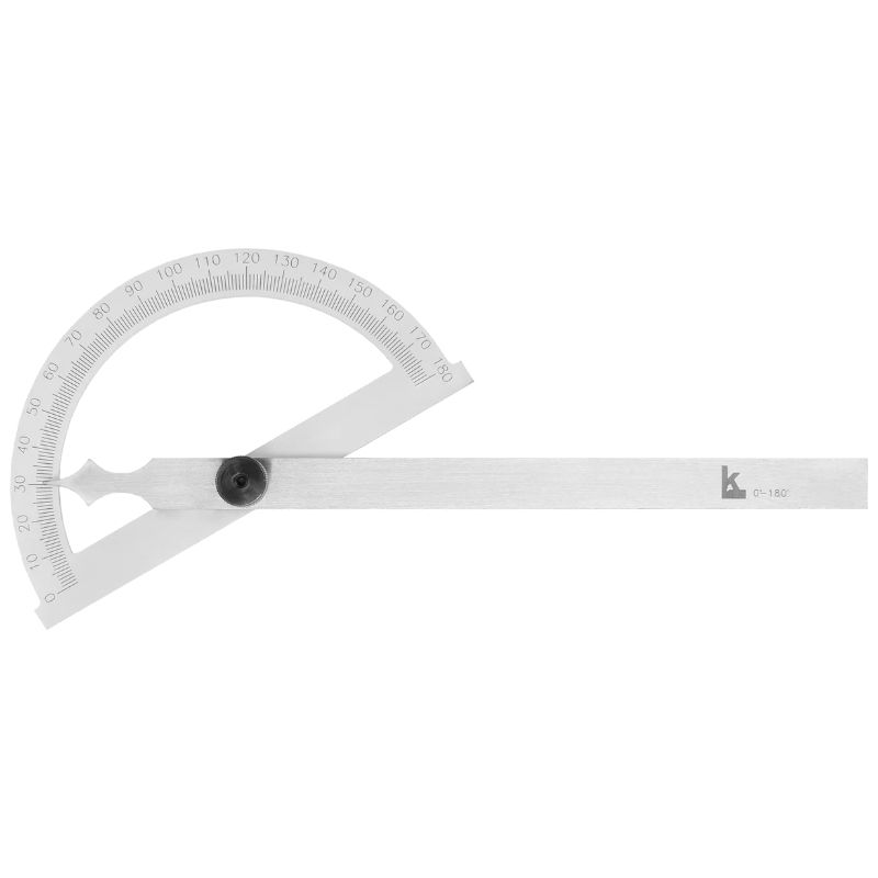 Угломер-транспортир мод. УТ-180 0-180° (120х150мм, 1°) (ГРСИ №83810-21) КЛБ - изображение 2