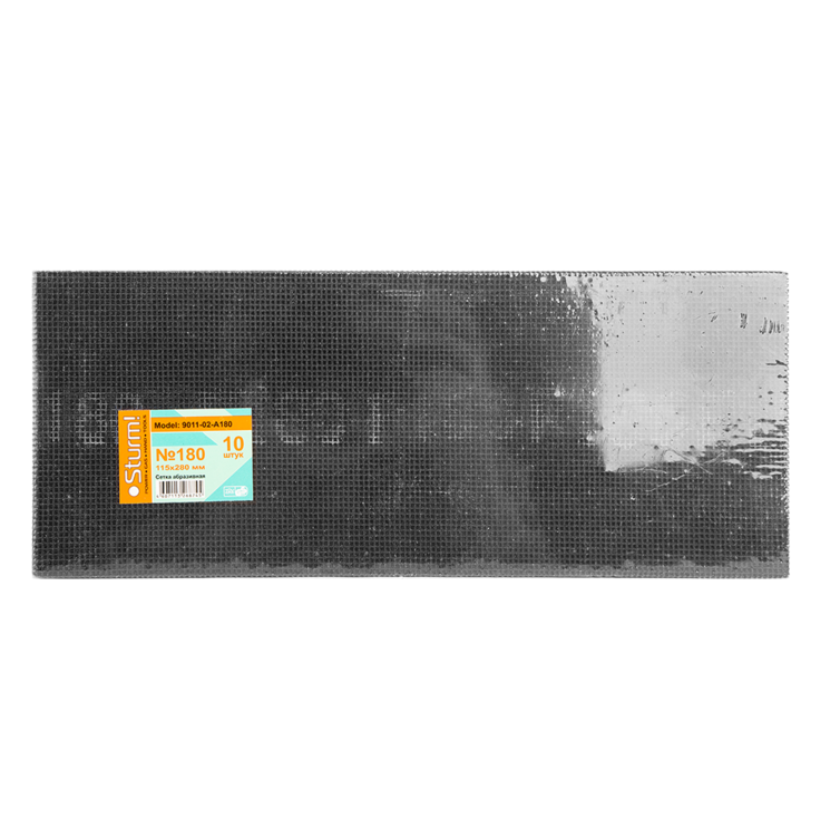 Сетка абразивная Р180, 115 x 280 мм, 10 шт. Sturm! - изображение 2
