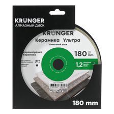 Алмазный диск по керамической плитке 180 мм Керамика Ультра Kronger - изображение 9