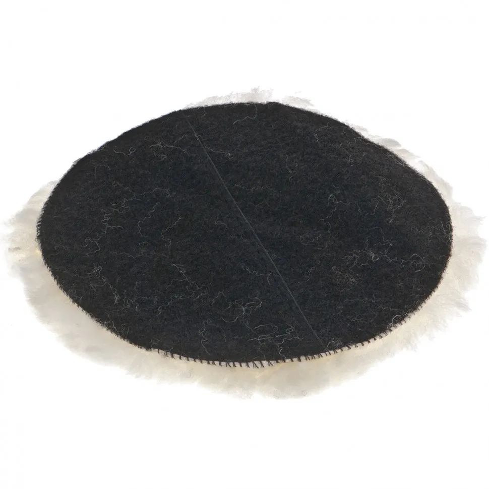 Насадка полировальная под липучку, 180 мм, натуральная шерсть Matrix - изображение 2