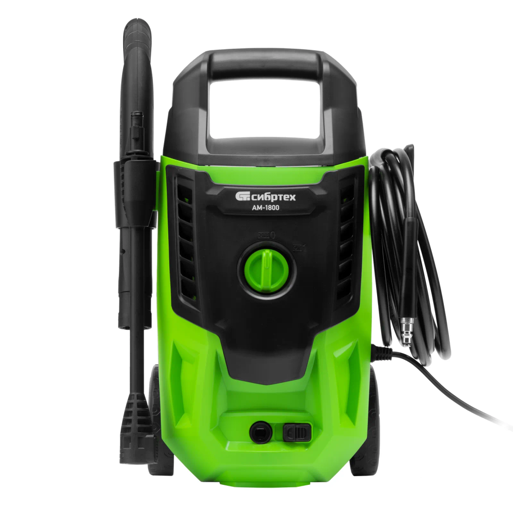 Мойка высокого давления Сибртех АМ-1800, 1800 Вт, 140 бар, 350 л/ч, колесная - изображение 3