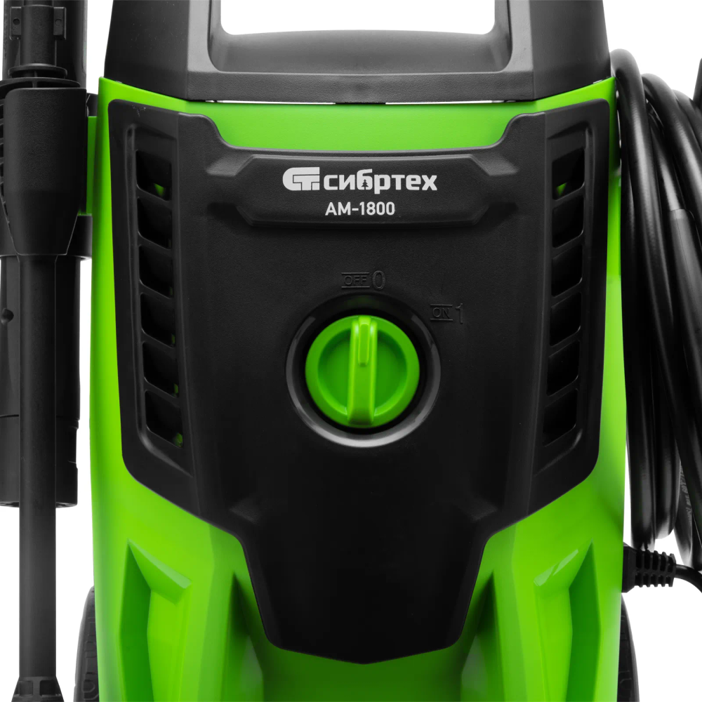 Мойка высокого давления Сибртех АМ-1800, 1800 Вт, 140 бар, 350 л/ч, колесная - изображение 7