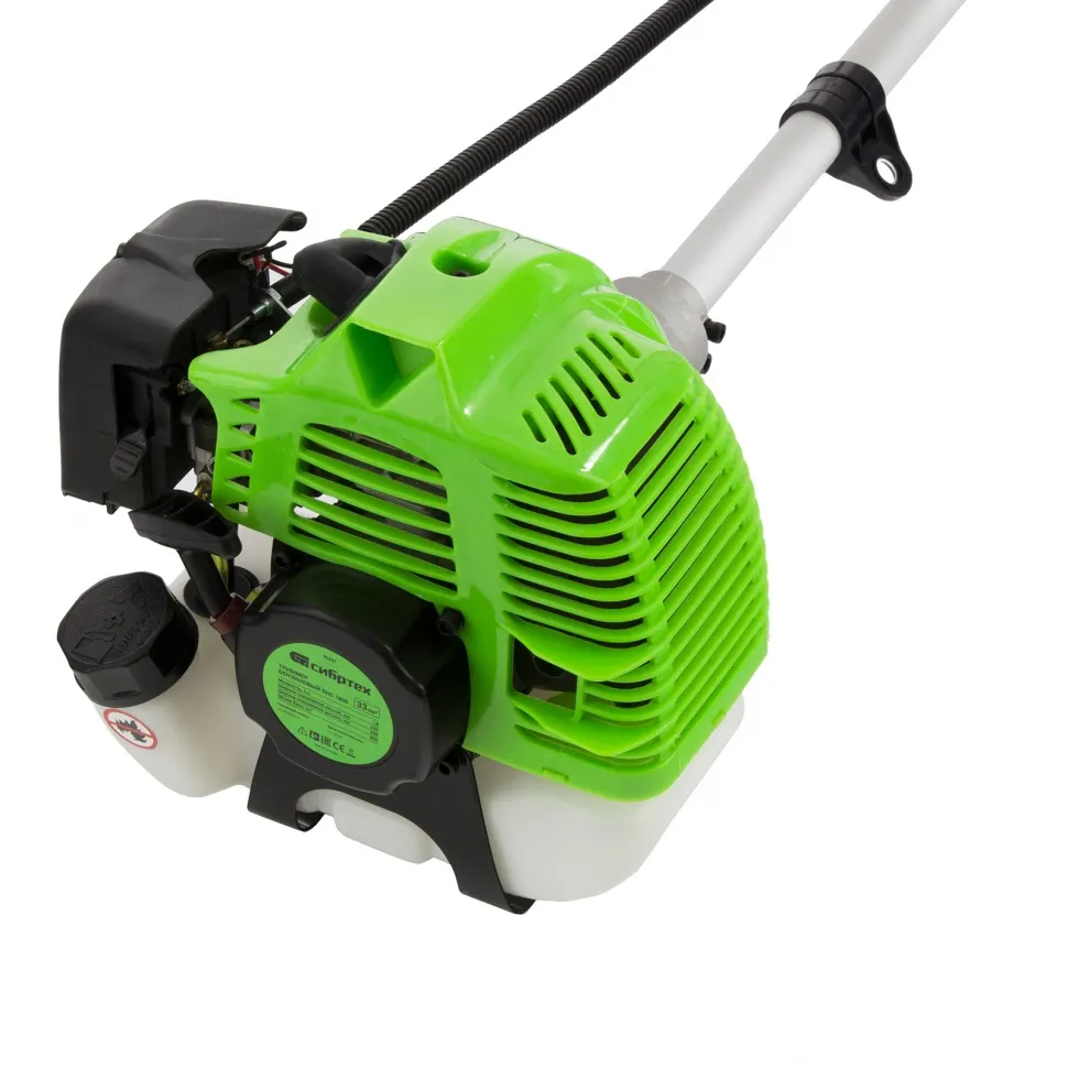 Триммер бензиновый Сибртех БКС 1800, 33 см3, 1.8 л. с, неразъемная штанга, 2 части - изображение 4