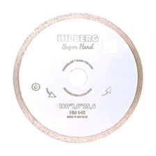 Диск алмазный отрезной 180x25,4 Hilberg Super Hard Сплошной HM640 - изображение 2