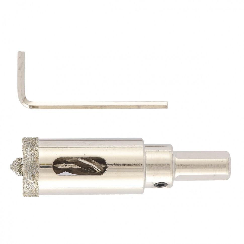 Сверло алмазное по керамограниту, 18х67 мм, трехгранный хвостовик Matrix