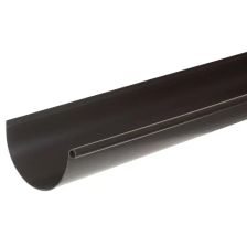 Желоб водосточный ИНТЕРПРОФИЛЬ 2 м 125 мм цвет коричневый - изображение 5
