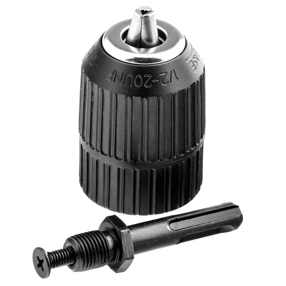 Патрон для дрели быстрозажимной, 2-13 мм, 1/2 дюйм, адаптер SDS Plus Сибртех - изображение 5