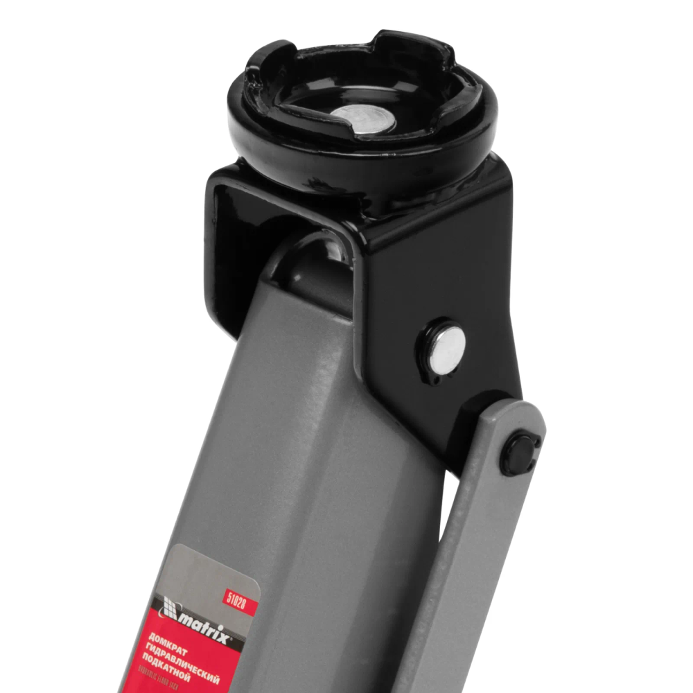 Домкрат гидравлический подкатной, 2 т, высота подъема 135-385 мм, в пластиковый кейсе Matrix - изображение 10