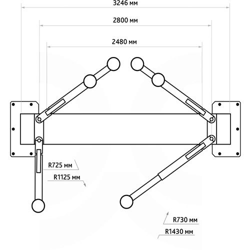 Подъемник двухстоечный СТАНКОИМПОРТ ПГВ2-4.0 (М) (380В) (верхняя связь) - изображение 3