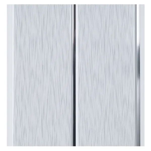 Потолочная панель 2-х секционная DEKOR PANEL серая 3000x200x8 мм 0.6 м2