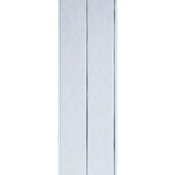 Потолочная панель 2-х секционная DEKOR PANEL серая 3000x200x8 мм 0.6 м2 - изображение 3