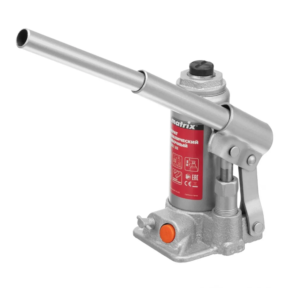 Домкрат гидравлический бутылочный, 2 т, h подъема 158-308 мм Matrix - изображение 6
