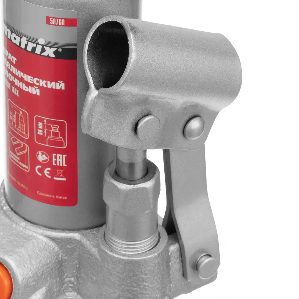 Домкрат гидравлический бутылочный, 2 т, h подъема 158-308 мм Matrix - изображение 9