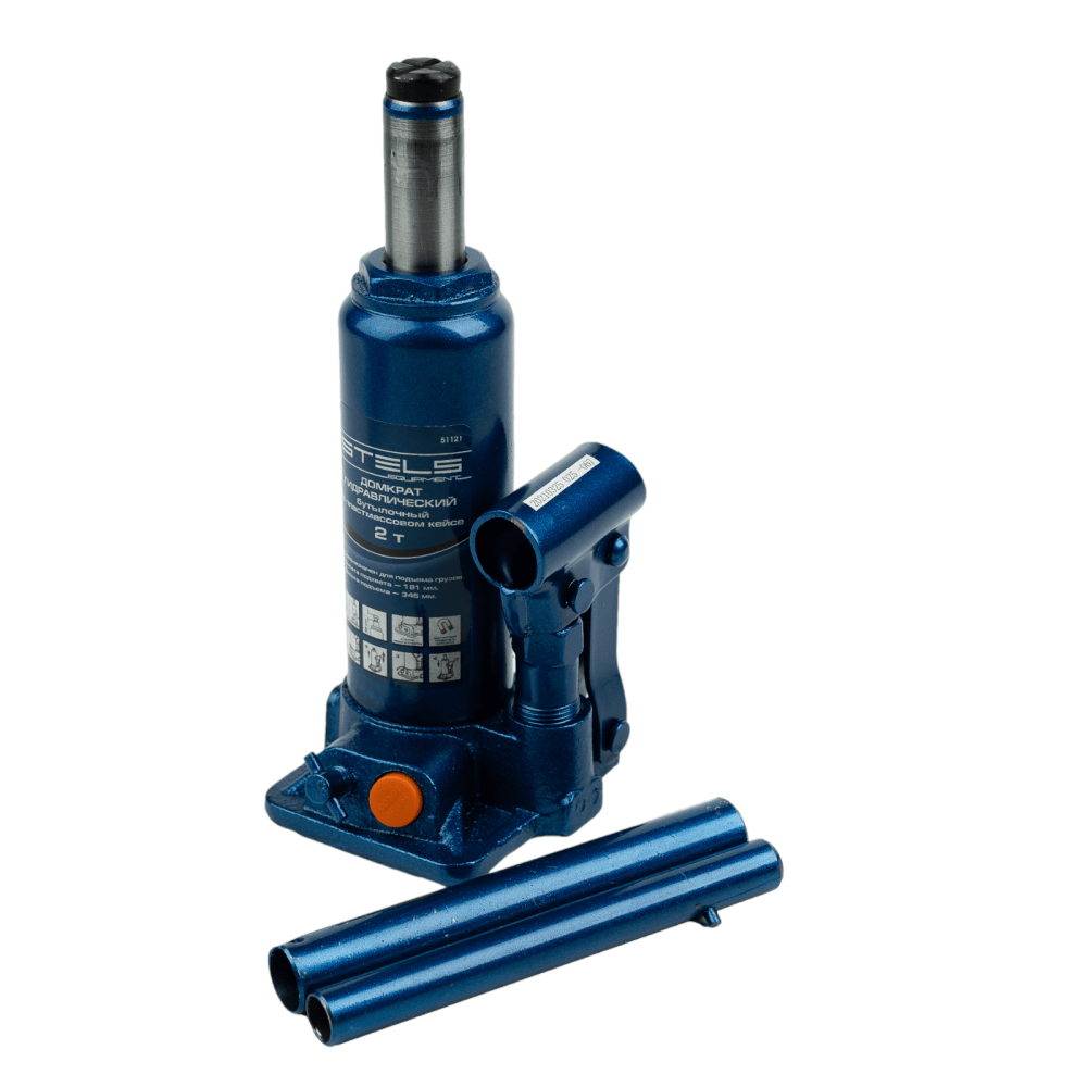 Домкрат гидравлический бутылочный, 2 т, H подъема 181-345 мм, в пластиковый кейсе, Stels - изображение 7