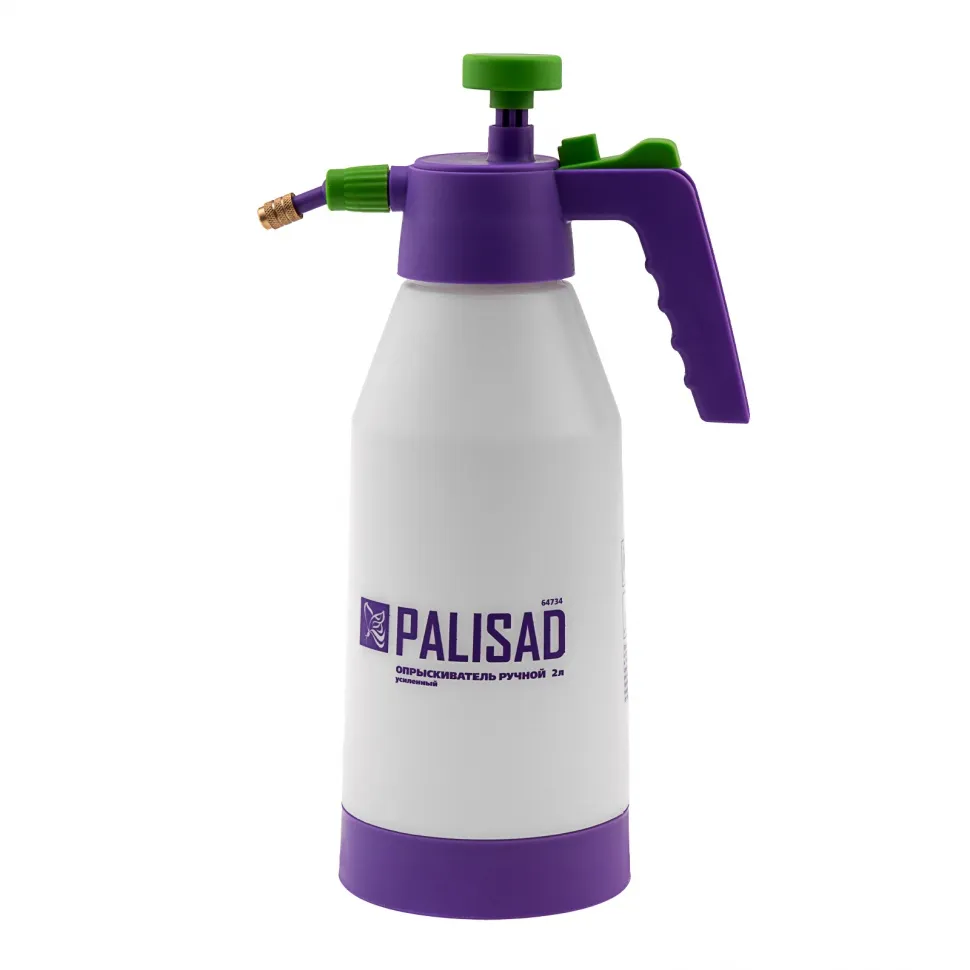 Опрыскиватель ручной, усиленный 2 л, с насосом, поворотный распылитель, клапан сброса давления Palis - изображение 4