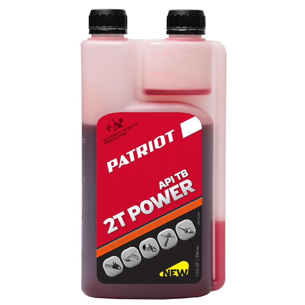 Масло 2-х тактное минеральное PATRIOT Power Active 2T дозаторная, 0,946л - изображение 1
