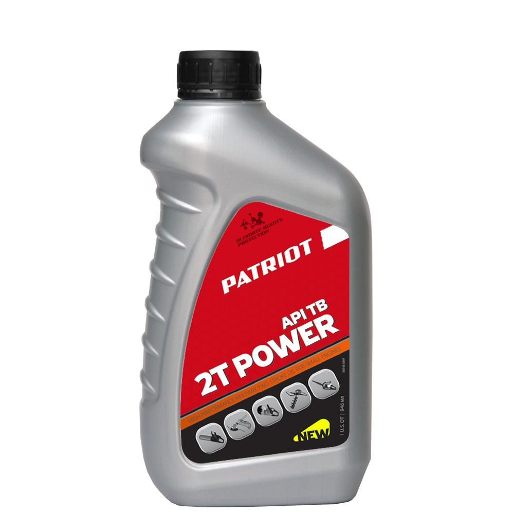 Масло 2-х тактное минеральное PATRIOT Power Active 2T, 0,946л - изображение 1