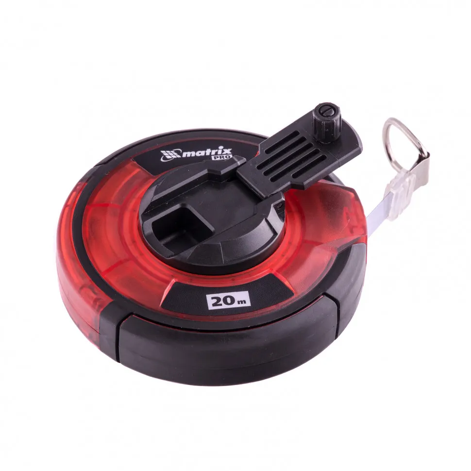 Рулетка геодезическая 20 мх12,5 мм, закрытый корпус, стальная лента, односторонняя шкала, Pro - изображение 3