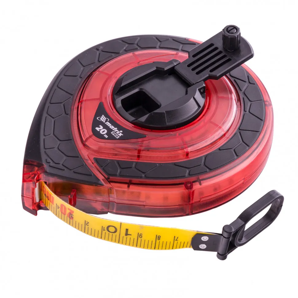 Рулетка геодезическая 20 мх15 мм, закрытый корпус, фибергласовая лента, двусторонняя шкала, Pro - изображение 3