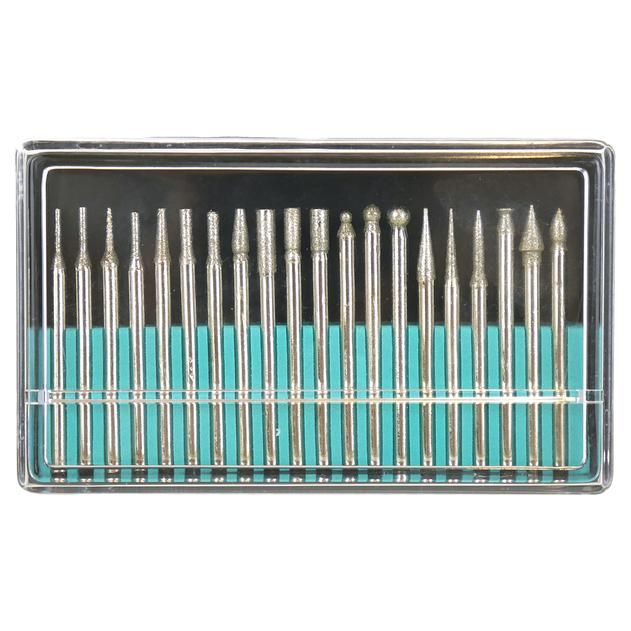 Набор шарошек, 20 шт, хвостовик 3мм, алмазное напыление, Sturm! - изображение 3