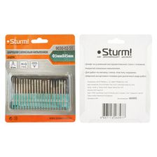 Набор шарошек, 20 шт, хвостовик 3мм, алмазное напыление, Sturm! - изображение 8