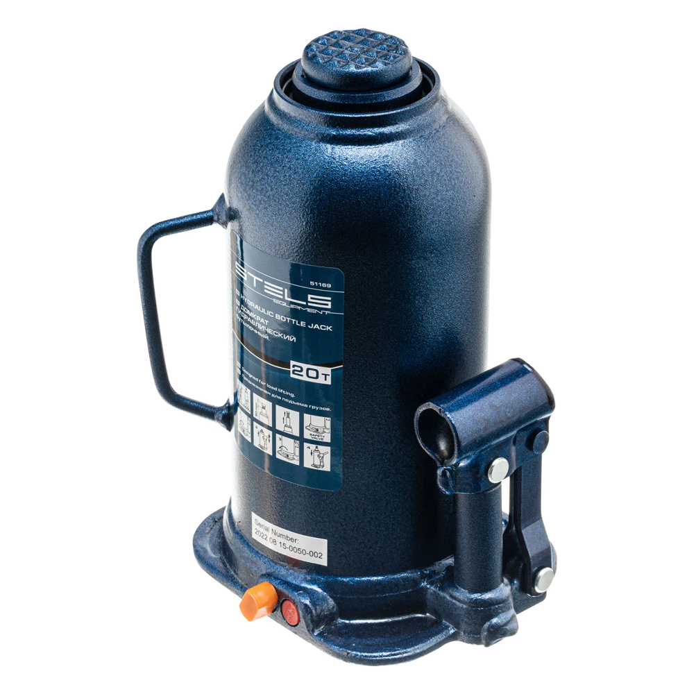 Домкрат гидравлический бутылочный, 20 т, h подъема 235-445 мм Stels - изображение 2