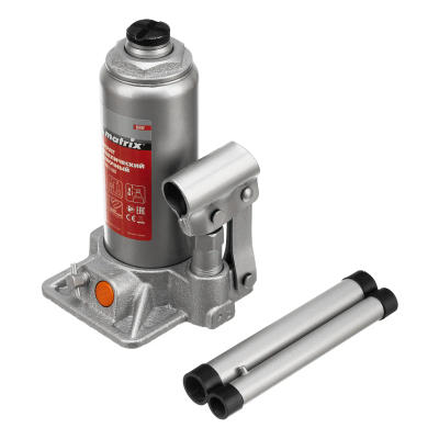 Домкрат гидравлический бутылочный, 20 т, h подъема 244-449 мм Matrix - изображение 5