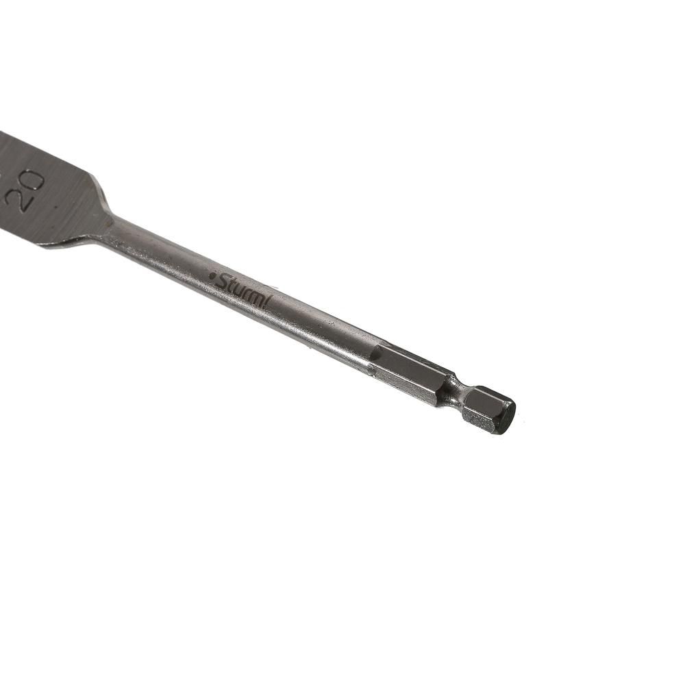 Сверло перовое по дереву, 20мм, шестигранный хвостовик, Sturm! - изображение 3